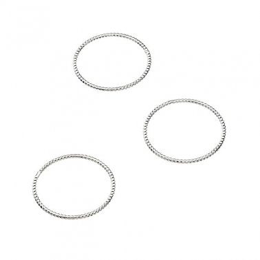 15mm closed rings wire 0,9mm beaded (20pcs)