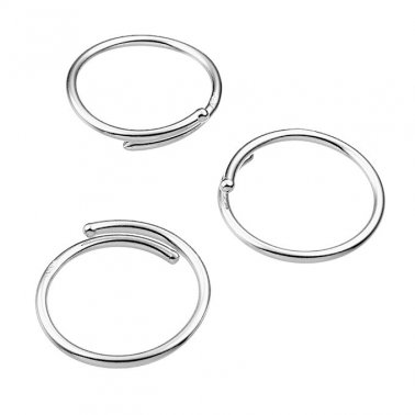 Adjustable ring supports 1,5mm tube Size 52 (5pcs)
