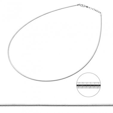 Collier oméga 1,35mm 40+3cm extension (1pc)