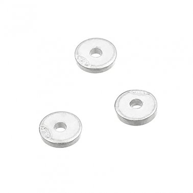 Disques rondelles 4mm trou central 1,1mm épaisseur 0,8mm (env. 20pcs)