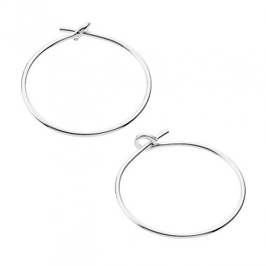 18mm hoop earring supports 0,8mm wire (3pairs)
