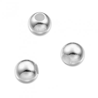 Glatte Perle 4mm Loch 1,5mm (ca 100Stk)