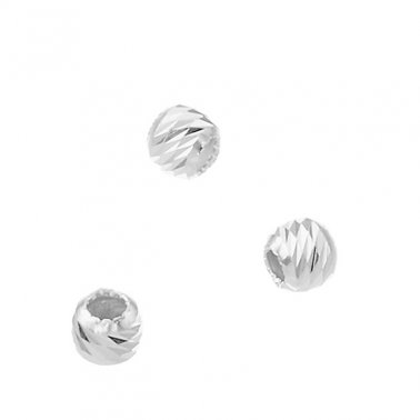 Facettierte Perle 2,5mm Loch 1,2mm (ca 200Stk)
