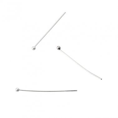 Bead pins 1,5cm head 1mm wire 0,3mm (approx. 200pcs)