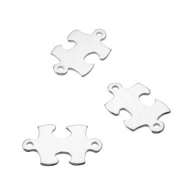Medaglie puzzle 10mm 2 fori (10pz)