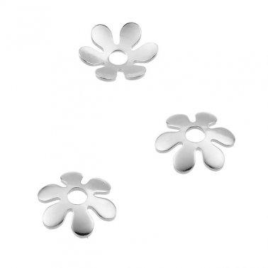 9mm flower bead caps (approx. 30 pcs)