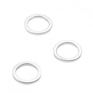 10mm closed rings squared 1,5mm tube (approx. 20pcs)