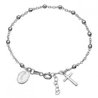 Bracelet chapelet 18cm perles 3mm (1pc)