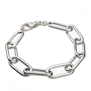 Bracelet chaîne rolo ovale 21cm (1pc)