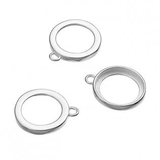 10mm openwork bezels with ring (10pcs)
