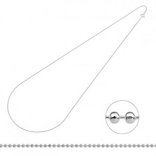 Chaînette boules 1,2mm 60cm (1pc)