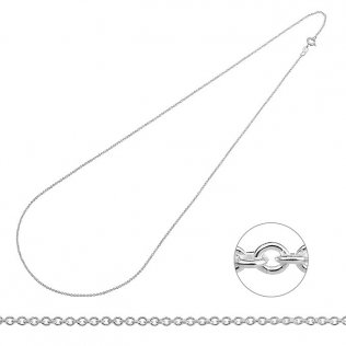 Chaînette forçat 1,5mm fil 0,4mm longueur 70cm (1pc)