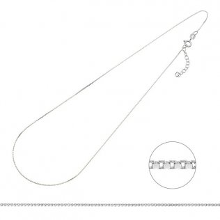 Chaînette vénitienne 0,6mm 50+5cm extension (1pc)