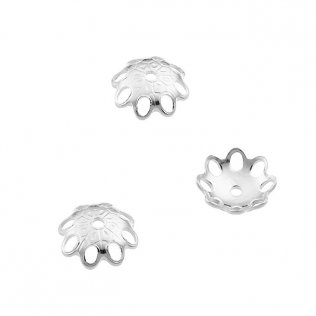 Blumenförmige Perlenkappe 6mm (ca 100Stk)