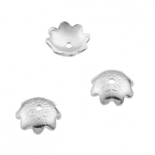 Tulpenförmige Perlenkappe 6mm (ca 70Stk)
