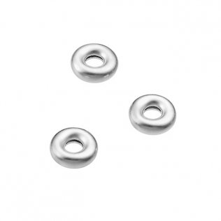 Perles rondelles lisses 4,7mm trou 1,5mm (env. 58pcs)