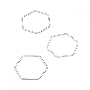 Anneaux hexagone 20mm (10pcs)