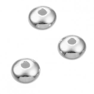 6x4mm smooth saucer beads hole 1,7mm (30pcs)