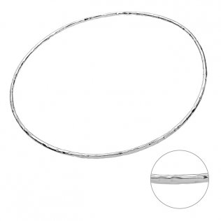 1,7mm hammered wire bangle 65mm (1pc)