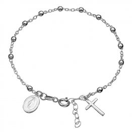 Bracelet chapelet 18cm perles 3mm (1pc)