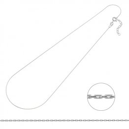 Collier cardano 0,6mm 40+3cm extension (1pc)