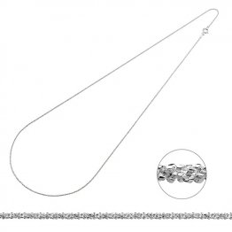 1,2mm herrringbone ready-to-wear necklace 60cm (1pc)