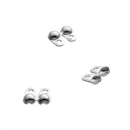 Cache-nuds perle 2mm double anneau (env.100pcs)