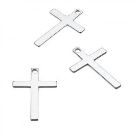 Breloques croix 15x10mm 1 trou (env. 20pcs)