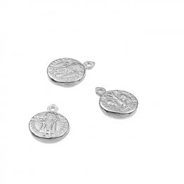 Médailles monnaie Fiorino 10mm 1 anneau (3pcs)