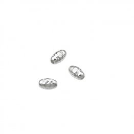 Perles ovales facettées 3x4mm trou 1,2mm (env. 100pcs)
