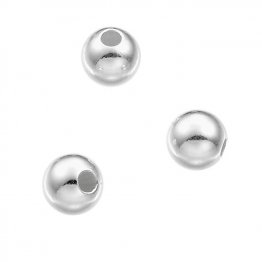 Perles lisses 5mm trou 1,5mm (env. 75pcs)