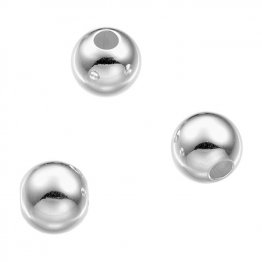 Perles lisses 10mm trou 4mm (env. 10pcs)