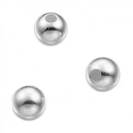 Perles lisses 8mm trou 3mm (env. 20pcs)