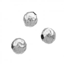 Perles martelées 6mm trou 1,6mm (env. 54pcs)