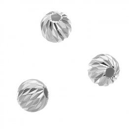 Perles facettées 6mm trou 1,8mm (env. 30pcs)
