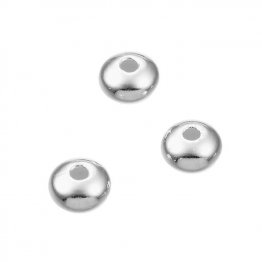 Perles soucoupes lisses 4x2,8mm trou 1,4mm (env. 100pcs)