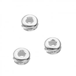 Perles rondelles facettées 3mm trou 1,2mm (env. 200pcs)