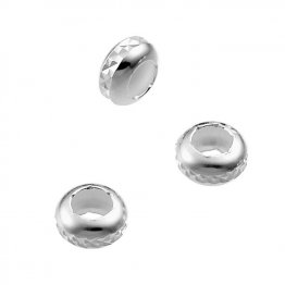 Perles rondelles facettées 5mm trou 2mm (env. 50pcs)