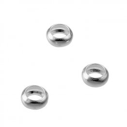 Perles rondelles lisses 6mm trou 4mm (env. 100pcs)