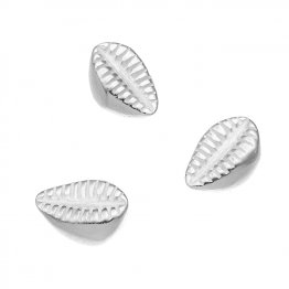 6mm shell slide charms with hole 0,9mm (10pcs)