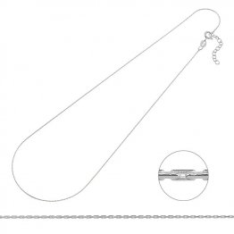Collier cardano 0,8mm 50+5cm extension (1pc)