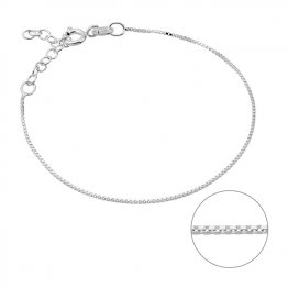 Bracelet chaîne vénitienne 0,77mm 15+3cm extension (3pcs)