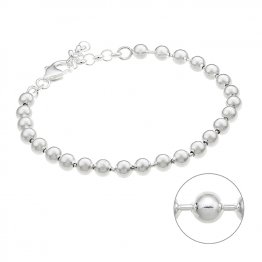 Bracelet perles 5mm 19+3cm extension (1pc)