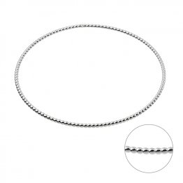 Bracelet jonc 63mm tube perlé 1,8mm (1pc)