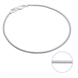 Bracelet chaîne serpent 1,6mm 21cm (1pc)
