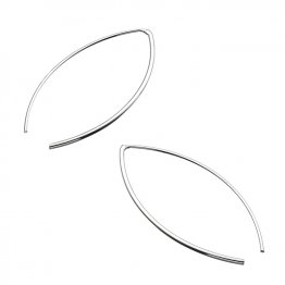 Boucles d'oreilles ovale 50mm fil 1,5mm (1 paire)