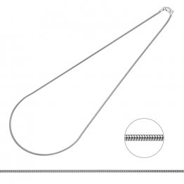 Collier chaîne serpent 1mm 45cm (1pc)