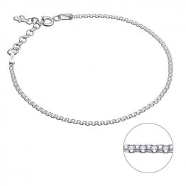 Bracelet chaîne forçat double diamantée 16+3cm extension (1pc)