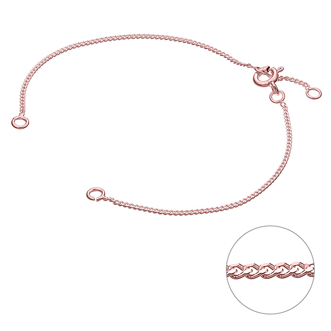 Sterling Silver Pink Gold 1 MICRON