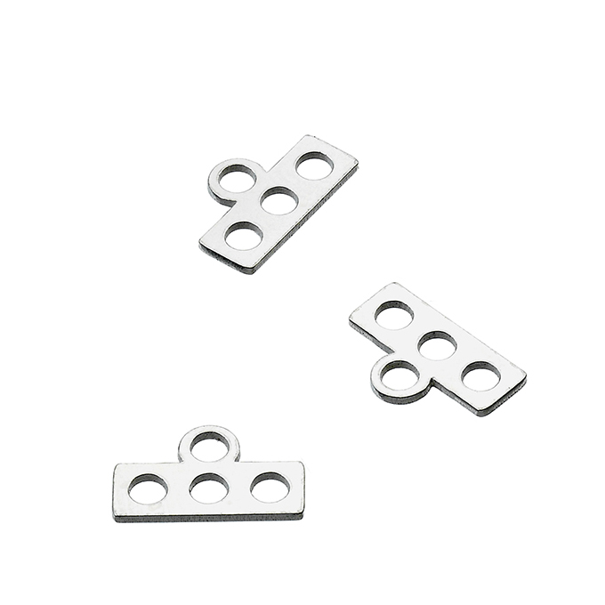 Barrettes avec anneau 3 trous (env. 50pcs)